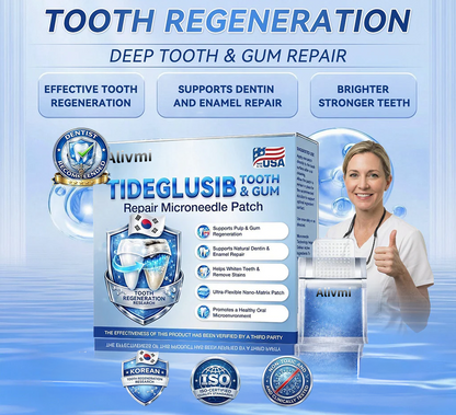 Your Smile~Alivmi® 🦷 Tideglusib Fast-Dissolving Tooth & Gum Repair Oral Strips ✨ 5-in-1 💎 Rebuild Enamel & Dentin • Strengthen Gums • Eradicate Tartar & Odor • Whitening • Stop Tooth Sensitivity