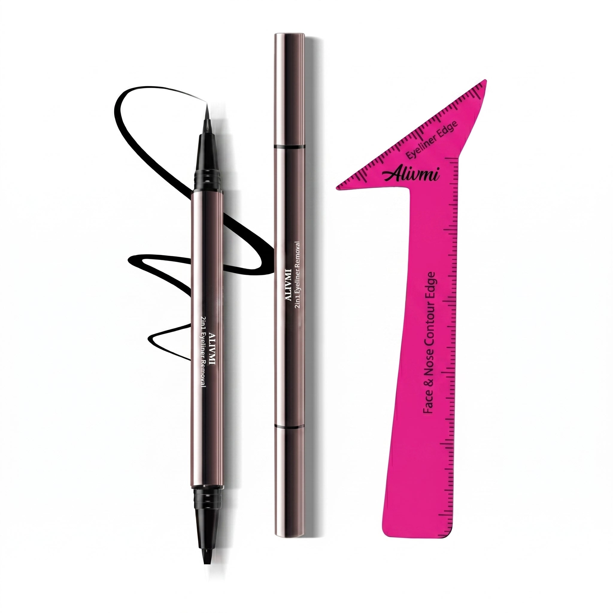 2x Eyeliners + FREE Precision Wing Stencil
